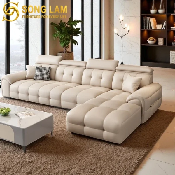 Sofa Băng Da Bò Ý Tựa Đầu Điều Chỉnh Firenze SIH0315 5 SIH0315 6