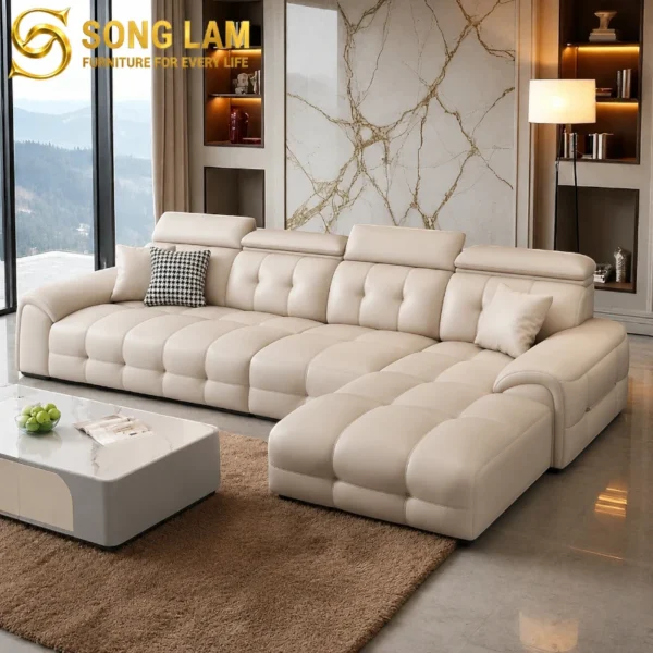 Sofa Băng Da Bò Ý Tựa Đầu Điều Chỉnh Firenze SIH0315 4 SIH0315 7