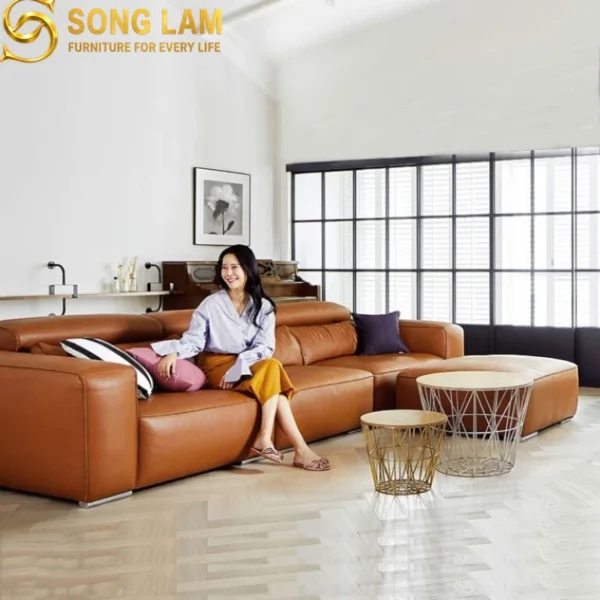Sofa Băng Da Bò Ý Tựa Đầu Điều Chỉnh Torino SIH0317 1 Sofa Băng Da Bò Ý Tựa Đầu Điều Chỉnh Torino SIH0317 dáng băng hiện đại tối ưu không gian tiếp khách