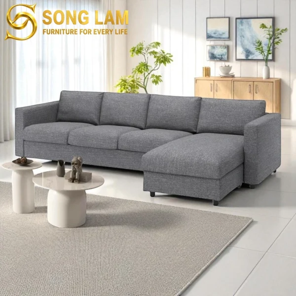 Sofa Góc Góc Căn Hộ Hiện Đại Ivory SIL01124 2 SIL01124 2
