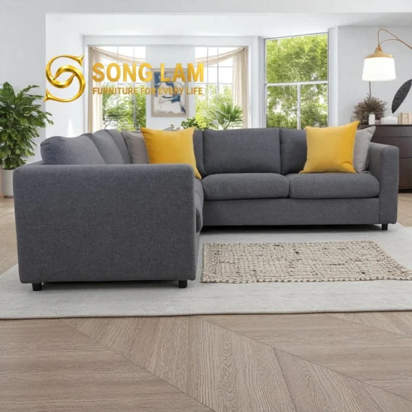 Sofa Góc Góc Lớn Cho Nhà Phố Hiện Đại Ivory SIL01124B 3 SIL01124B 3
