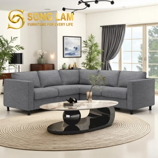 Sofa Góc Góc Lớn Cho Nhà Phố Hiện Đại Ivory SIL01124B 2 SIL01124B 5
