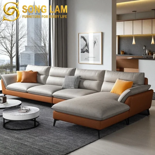Sofa Góc Nhà Phố Sang Trọng Phối Màu Avalon SIL01137 4 SIL01137 6