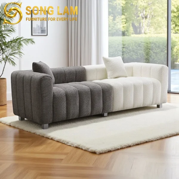 Sofa Băng Module Phối Khối Marble SIU01117 1 Sofa Băng Module Phối Khối Marble SIU01117 góc nghiêng làm nổi bật đường nét thiết kế phù hợp sofa may đo cho nhà phố và căn hộ