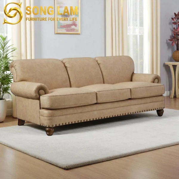 Sofa Băng Tân Cổ Điển Đinh Đồng Trang Trí Riverton SIU01120 1 SIU01120 1