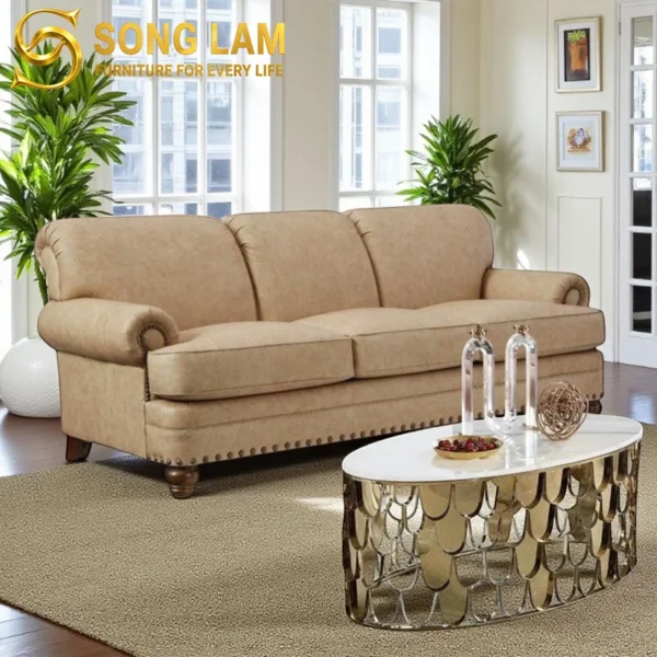 Sofa Băng Tân Cổ Điển Đinh Đồng Trang Trí Riverton SIU01120 3 SIU01120 5