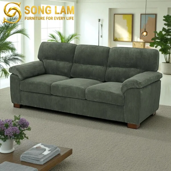 Sofa Băng Vải Êm Ái Forest SIU01123 bọc vải cao cấp phong cách thanh lịch cho phòng khách sang trọng