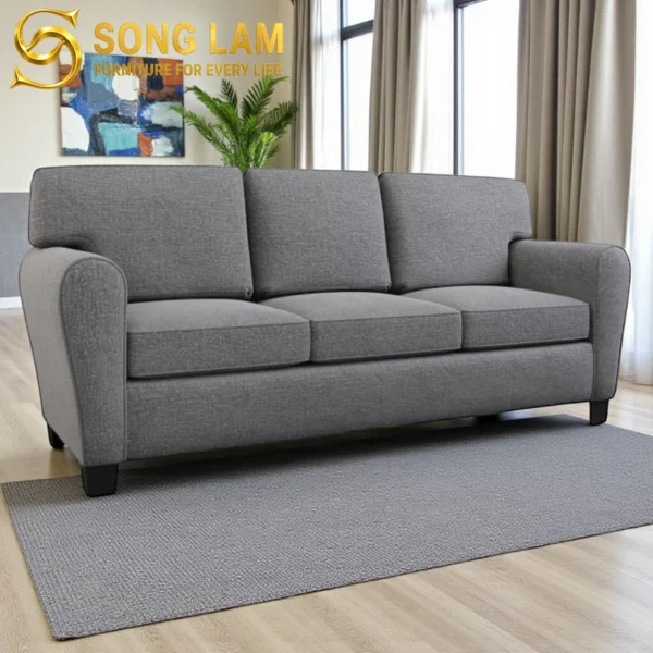 Sofa Băng Vải Thanh Lịch Greyson SIU01129 bọc vải cao cấp phong cách thanh lịch cho phòng khách sang trọng