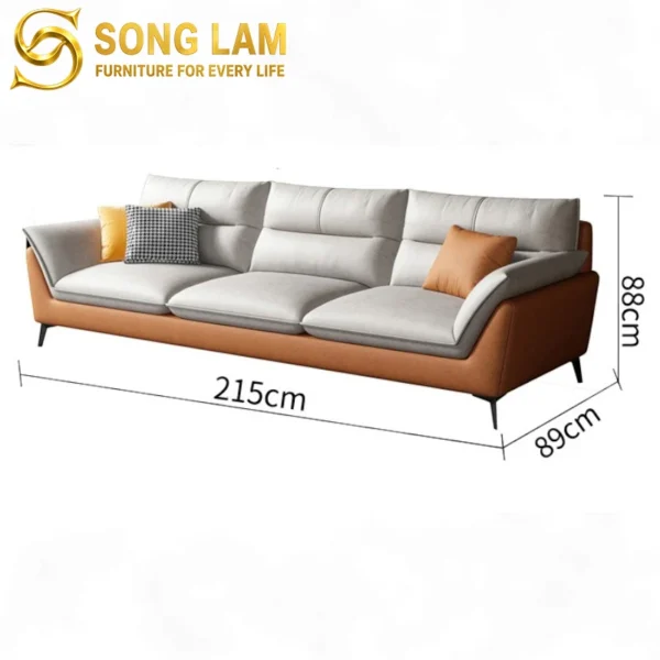 Sofa Băng Da Phối Màu Hiện Đại Avalon SIU01137 11 SIU01137 15