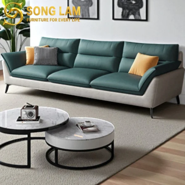Sofa Băng Da Phối Màu Hiện Đại Avalon SIU01137 9 SIU01137 8