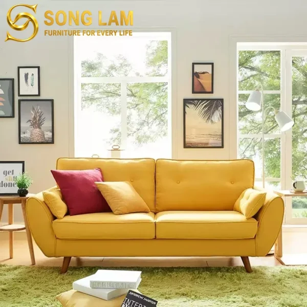 Sofa Băng Hiện Đại Bọc Da Aster SIU0117 bọc da cao cấp phong cách hiện đại cho phòng khách sang trọng