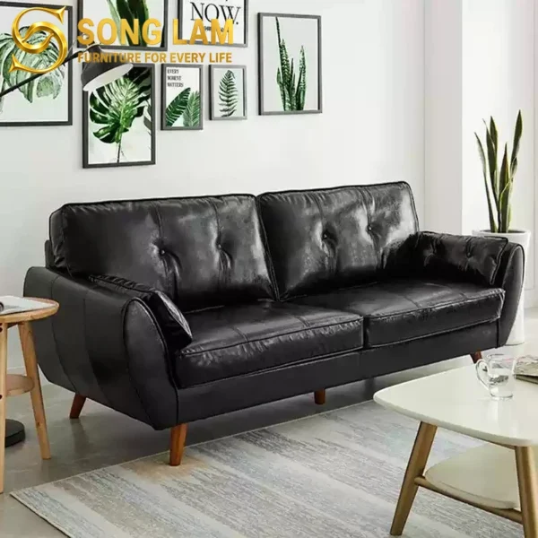 Sofa Băng Hiện Đại Bọc Da Aster SIU0117 sofa băng phòng khách cao cấp thiết kế theo yêu cầu