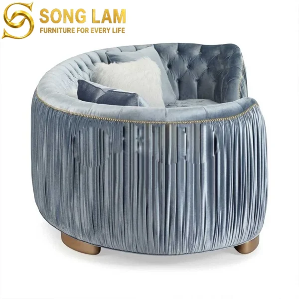 Sofa Cong Vải Xếp Ly Nghệ Thuật Ripple SIU0216 2 SIU0216 3