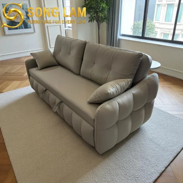 Sofa Giường Kéo Đa Năng Nệm Da Hiện Đại SIU0414 2 Sofa Giường Kéo Đa Năng Nệm Da Hiện Đại SIU0416 bọc nệm êm ái thiết kế cao cấp cho không gian nghỉ ngơi hiện đại