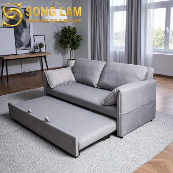 Sofa Giường Kéo Đa Năng Nệm Vải Hiện Đại Nordic SIU0425 phong cách hiện đại, Bắc Âu thanh lịch tối ưu thẩm mỹ phòng ngủ