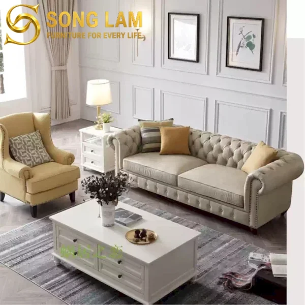 Sofa Băng Chesterfield Cao Cấp Buckingham SIU0811B 4 Sofa Băng Chesterfield Cao Cấp Buckingham SIU0811B dáng băng hiện đại tối ưu không gian tiếp khách
