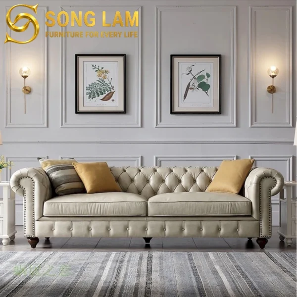 Sofa Băng Chesterfield Cao Cấp Buckingham SIU0811B 3 Sofa Băng Chesterfield Cao Cấp Buckingham SIU0811B sofa băng phòng khách cao cấp thiết kế theo yêu cầu