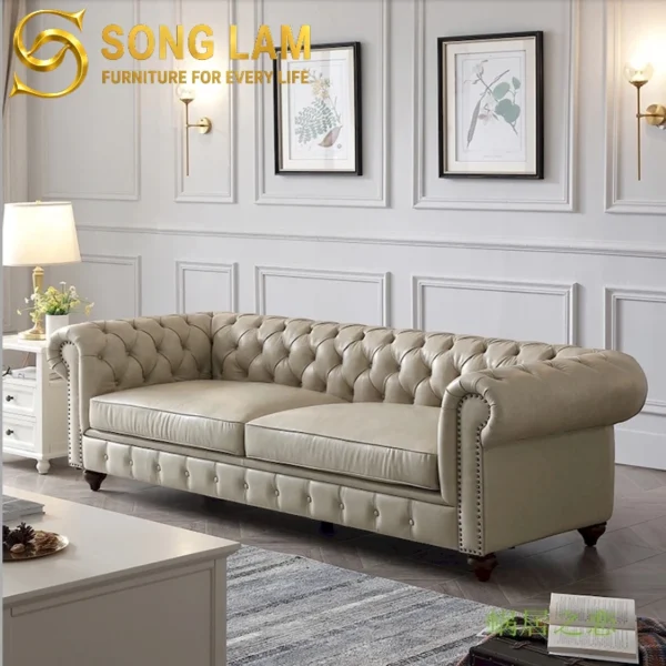 Sofa Băng Chesterfield Cao Cấp Buckingham SIU0811B 2 Sofa Băng Chesterfield Cao Cấp Buckingham SIU0811B dáng băng hiện đại tối ưu không gian tiếp khách