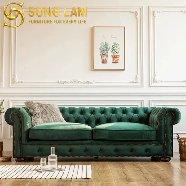 Sofa Băng Chesterfield Cao Cấp Buckingham SIU0811B 7 Sofa Băng Chesterfield Cao Cấp Buckingham SIU0811B dáng băng hiện đại tối ưu không gian tiếp khách