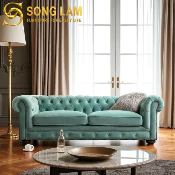 Sofa Băng Chesterfield Cao Cấp Buckingham SIU0811B 6 Sofa Băng Chesterfield Cao Cấp Buckingham SIU0811B sofa băng phòng khách cao cấp thiết kế theo yêu cầu