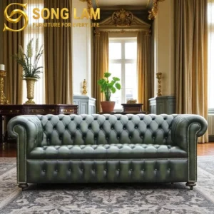 Sofa Băng Chesterfield Tân Cổ Điển Rosaline SIU0812B - Ảnh 3
