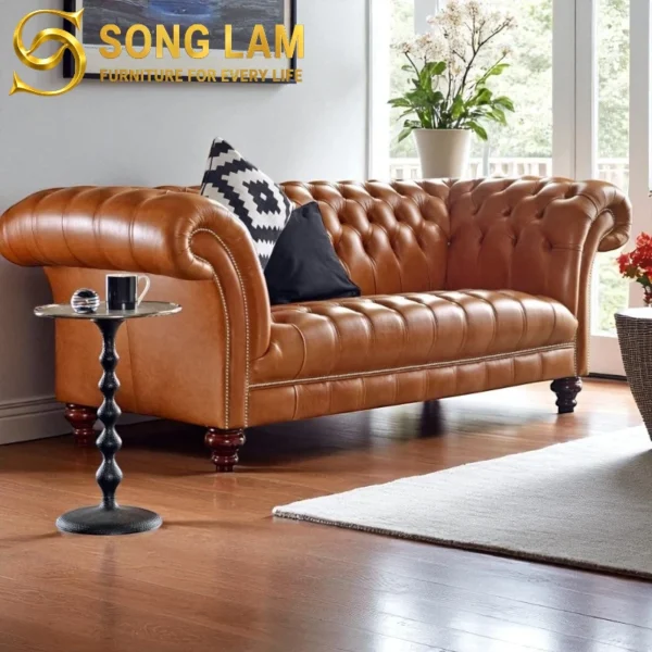 Sofa Băng Chesterfield Da Sang Trọng Windsor SIU0818 1 Sofa Băng Chesterfield Da Sang Trọng Windsor SIU0818 dáng băng hiện đại tối ưu không gian tiếp khách