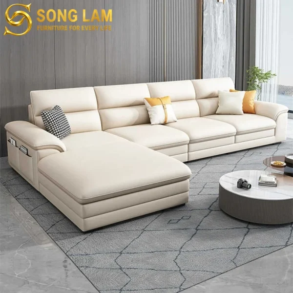 Sofa Góc Da Bò Ý Phong Cách Bắc Âu Milano SIH01120 2 SLH01120 3