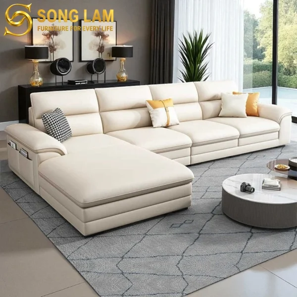 Sofa Góc Da Bò Ý Phong Cách Bắc Âu Milano SIH01120 1 SLH01120 4