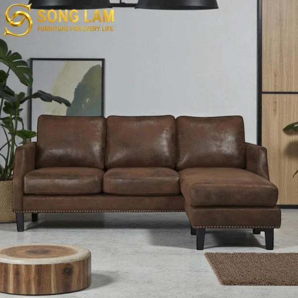 Sofa Góc Da Bò Ý Hiện Đại Verona SLH01128 1 Sofa Góc Da Bò Ý Hiện Đại Verona SLH01128 góc nghiêng làm nổi bật đường nét thiết kế phù hợp sofa may đo cho căn hộ và nhà phố
