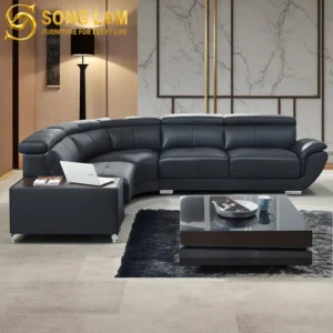 Sofa Góc Da Bò Ý Tựa Đầu Bật Sang Trọng Armani SLH03124 - Ảnh 1