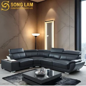 Sofa Góc Da Bò Ý Tựa Đầu Bật Sang Trọng Armani SLH03124 - Ảnh 2