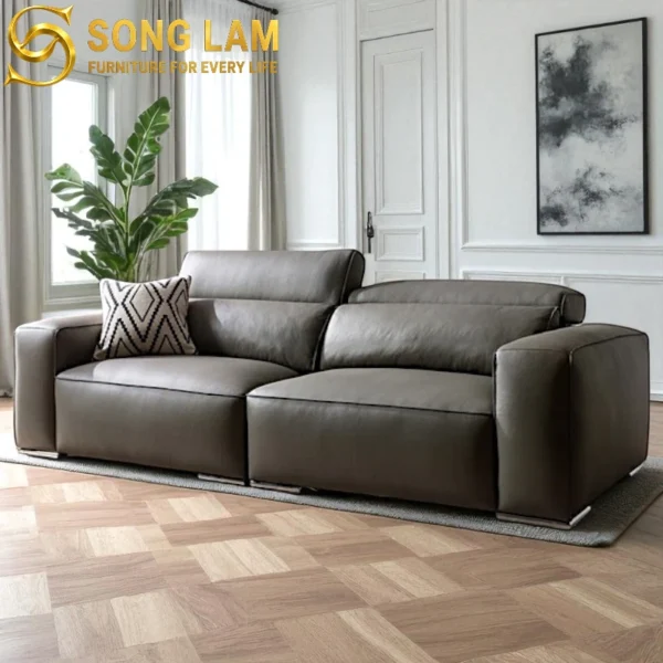 Sofa Góc Tựa Đầu Bật Hiện Đại Torino SLI0313 góc nghiêng làm nổi bật đường nét thiết kế phù hợp sofa may đo cho căn hộ và nhà phố