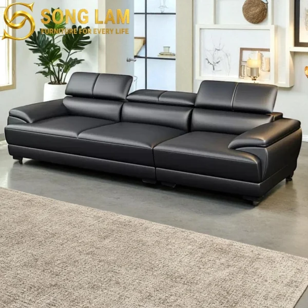 Sofa Băng Tựa Đầu Điều Chỉnh Baxtex SLI0317 góc nghiêng làm nổi bật đường nét thiết kế phù hợp sofa may đo cho nhà phố và căn hộ