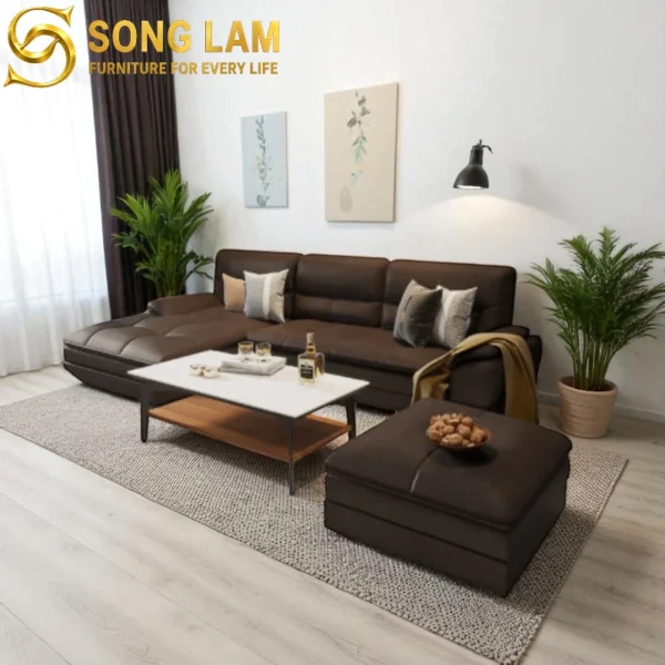 Sofa Góc Da Hiện Đại Maverick SLU01110 5 SLU01110 15