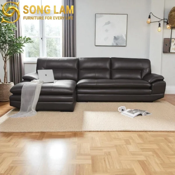 Sofa Góc Da Hiện Đại Maverick SLU01110 3 SLU01110 2
