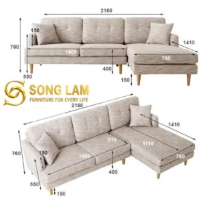 Sofa Góc Vải Hiện Đại Elio SLU01111 - Ảnh 7