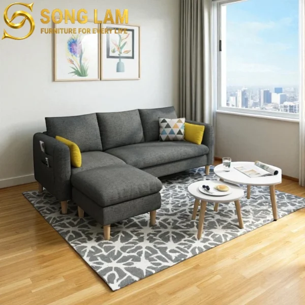Sofa Góc Vải Năng Động Pixel SLU01117 2 Sofa Góc Vải Năng Động Pixel SLU01117 phong cách thanh lịch cho phòng khách biệt thự sang trọng