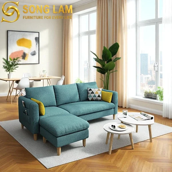Sofa Góc Vải Năng Động Pixel SLU01117 1 Sofa Góc Vải Năng Động Pixel SLU01117 bọc vải cao cấp tối ưu không gian phòng khách cao cấp