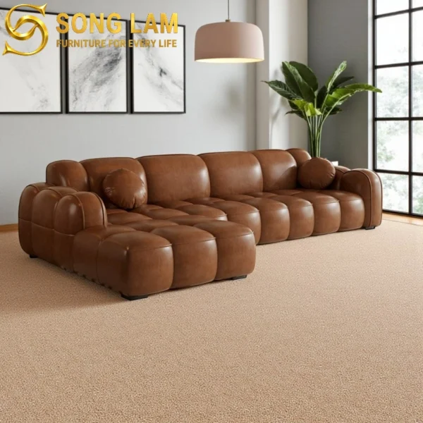Sofa Góc Da Phong Cách Bubble Chester SLU0112 1 SLU0112 2