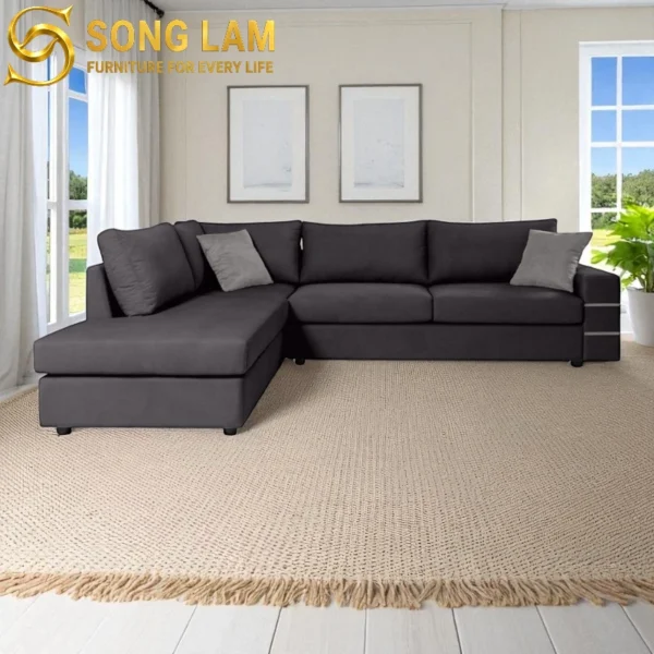 Sofa Góc Vải Hiện Đại River SLU0113 4 Sofa Góc Vải Hiện Đại River SLU0113 bọc vải cao cấp tối ưu không gian phòng khách cao cấp