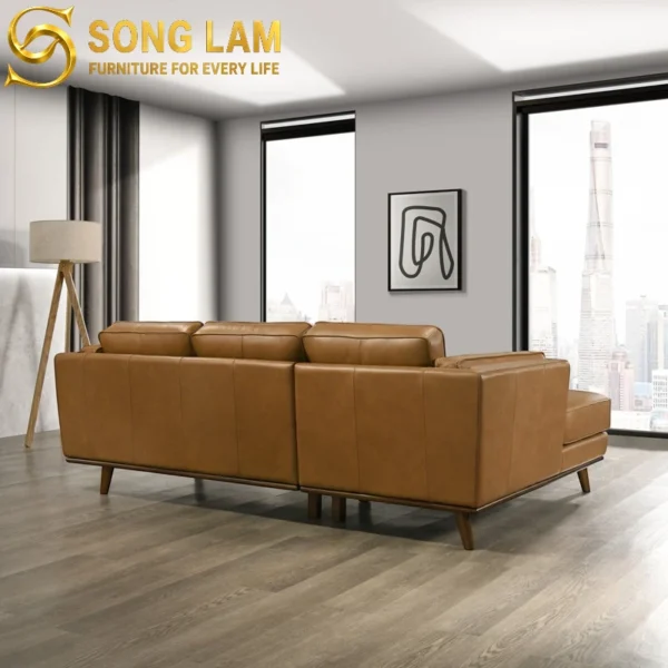 Sofa Góc Da Hiện Đại Brooklyn SLU0118 3 Sofa Góc Da Hiện Đại Brooklyn SLU0118 chất liệu cao cấp tối ưu không gian phòng khách cao cấp