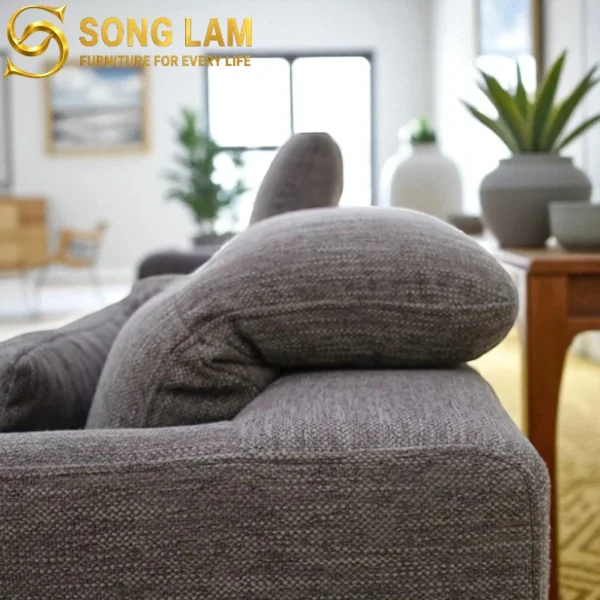 Sofa Góc Tựa Đầu Bật Vải Hiện Đại Arlo SLU0312 phong cách hiện đại cho phòng khách biệt thự sang trọng
