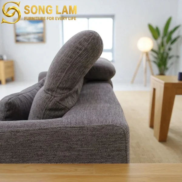 Sofa Góc Tựa Đầu Bật Vải Hiện Đại Arlo SLU0312 bọc vải cao cấp tối ưu không gian phòng khách cao cấp