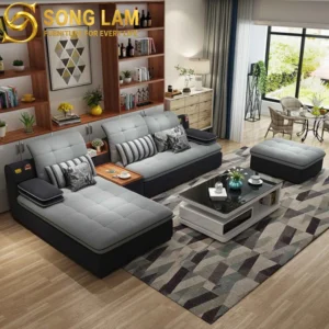 Sofa Góc Tựa Đầu Bật Hiện Đại Kairo SLU0318 - Ảnh 4