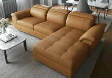 Sofa Góc Tựa Đầu Bật Hiện Đại Aster SLU0319 phong cách hiện đại cho phòng khách biệt thự sang trọng