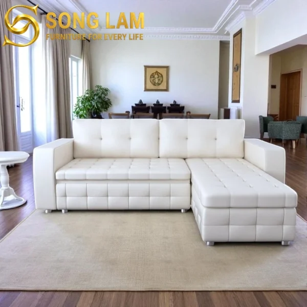 Sofa Bed Góc Phòng Khách Siena SLU0414 thiết kế theo yêu cầu tại Nội Thất Sông Lam