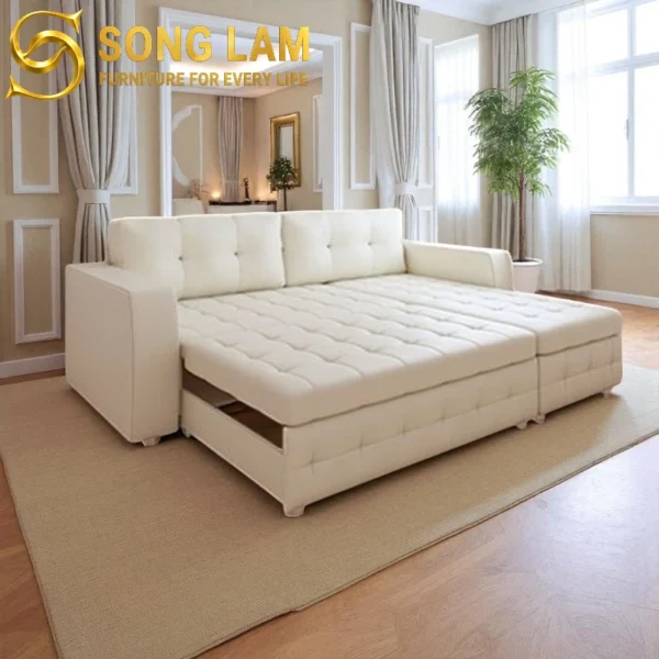 Sofa Bed Góc Phòng Khách Siena SLU0414 kiểu dáng sang trọng cho căn hộ, nhà phố và biệt thự