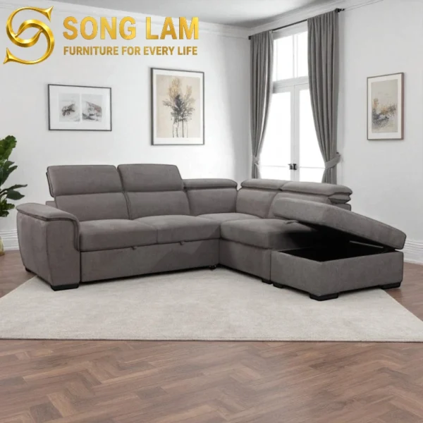 Sofa Bed Tựa Đầu Bật Hiện Đại Atlas SLU0417 thiết kế theo yêu cầu tại Nội Thất Sông Lam