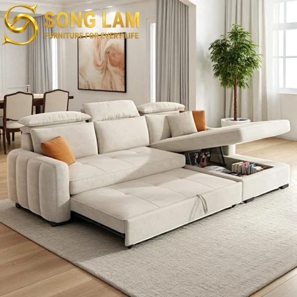 Sofa Bed Tựa Đầu Điều Chỉnh Hiện Đại Milan SLU0418 1 SLU0418 4