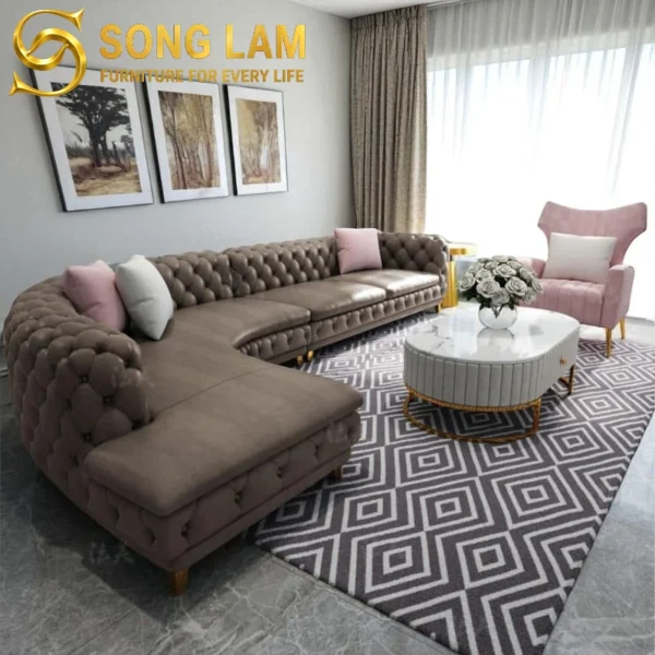 Sofa Góc Tân Cổ Điển Chesterfield Windsor SLU08111 5 SLU08111 5